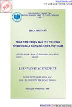Phát triển hiệu quả thị trường tín dụng bất động sản của Việt Nam